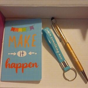 Notebook, Pen & Keychain Set